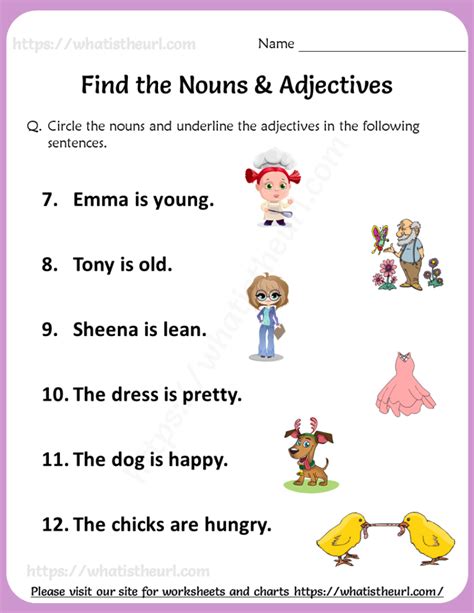 Finding Verbs Nouns And Adjectives Exercise 4 Answers Identify Nouns And Verbs Worksheet - Identify Nouns And Verbs Worksheet