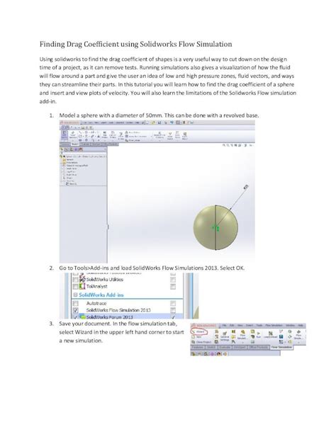 Download Finding Drag Coefficient Using Solidworks Flow Simulation 