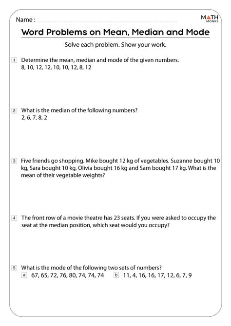 Full Download Finding The Mean Median Mode Practice Problems 
