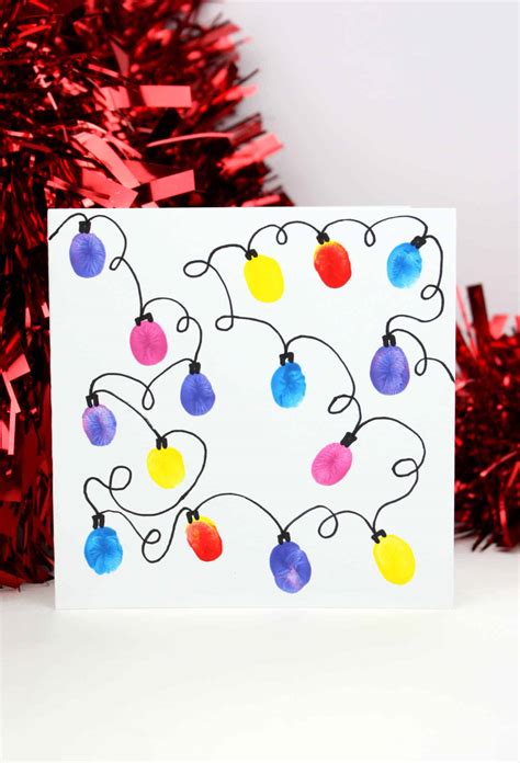 Fingerprint Holiday Lights By The Primary Party Heather Fingerprint Christmas Lights Template - Fingerprint Christmas Lights Template
