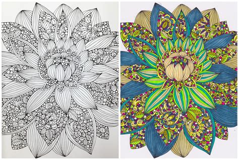  Finished Coloring Pages Flowers - Finished Coloring Pages Flowers