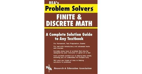Finite And Discrete Math Problem Solver Problem Solvers Solution Guides