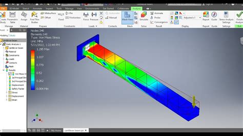 Read Finite Element Analysis Of A Cantilever Beam 
