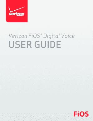 Read Online Fios Digital Voice User Guide 