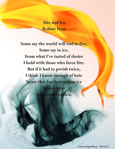 Fire And Ice Poem Wikipedia Robert Frost Rhyme Scheme - Robert Frost Rhyme Scheme