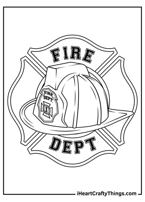 Fire Department Coloring Pages 100 Free Printables Firefighter Helmet Coloring Pages - Firefighter Helmet Coloring Pages