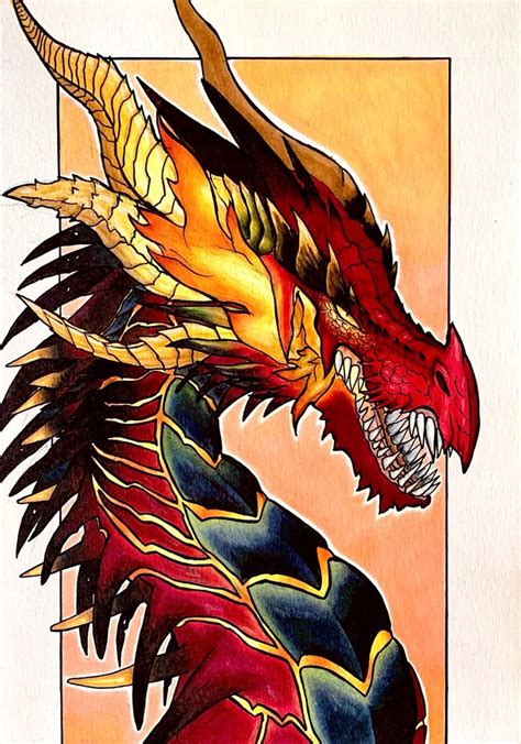 Fire Dragon Drawing