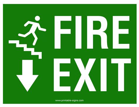 Fire Exit Signs