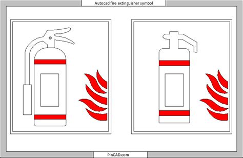 fire extinguisher drawing symbol