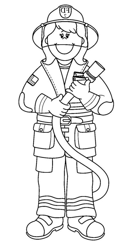 Fire Fighter Coloring Pages Fire Fighter Coloring Pages - Fire Fighter Coloring Pages
