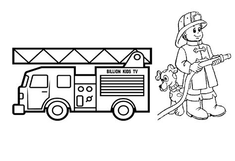 Fire Truck Coloring Page Fire Fighter Coloring Sheets - Fire Fighter Coloring Sheets