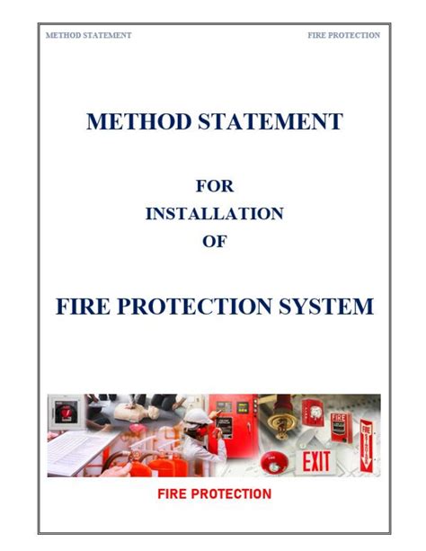 Download Fire Alarm Installation Method Statement Exorms 