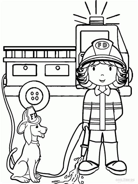 Firefighter Coloring Pages Coloringlib Fire Fighter Coloring Pages - Fire Fighter Coloring Pages