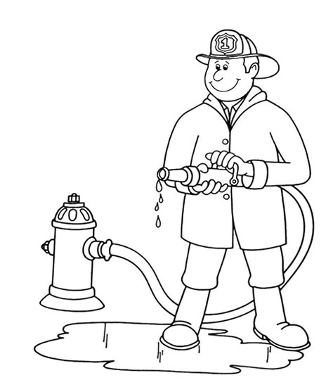 Firefighter Coloring Pages Coloringus Fire Fighter Coloring Pages - Fire Fighter Coloring Pages