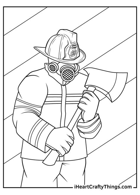 Firefighter Coloring Pages Printable Fire Department Sheets Fire Fighter Coloring Pages - Fire Fighter Coloring Pages