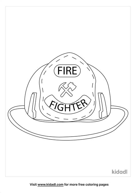 Firefighter Hat Coloring Page Coloring Nation Firefighter Hat Coloring Page - Firefighter Hat Coloring Page