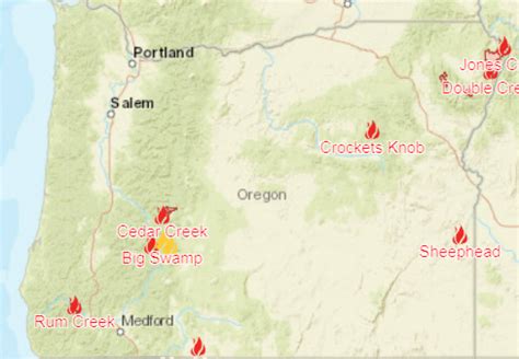 fires oregon