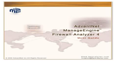 Download Firewall Analyzer User Guide 
