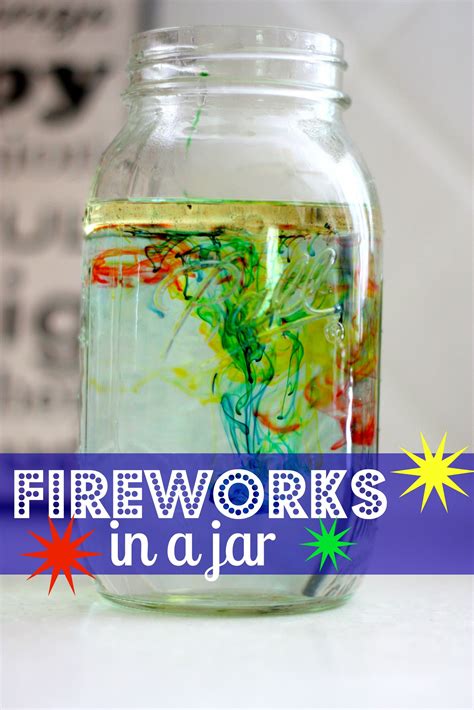 Fireworks Science Experiment   Fireworks In A Jar 4th Of July Oil - Fireworks Science Experiment