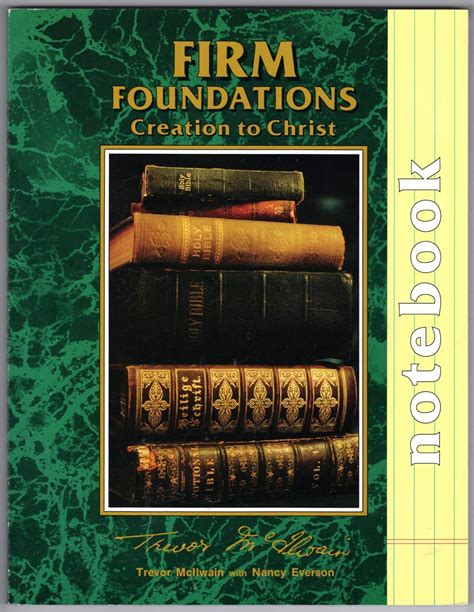firm foundations creation to christ notebook