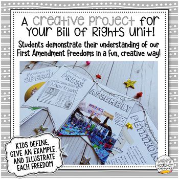 First Amendment Banner Project Bill Of Rights Creative Illustrated Bill Of Rights For Kids - Illustrated Bill Of Rights For Kids