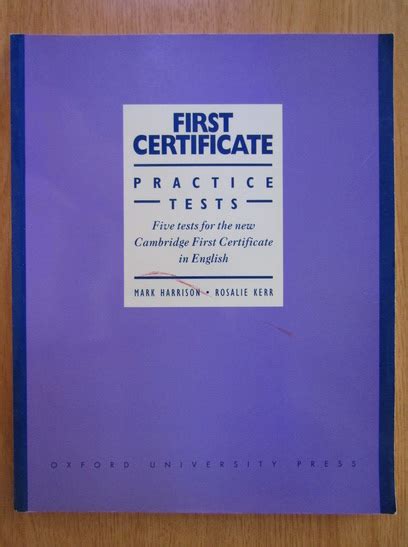 first certificate practice tests mark harrison