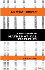 First Course In Mathematical Statist 2nd Edition
