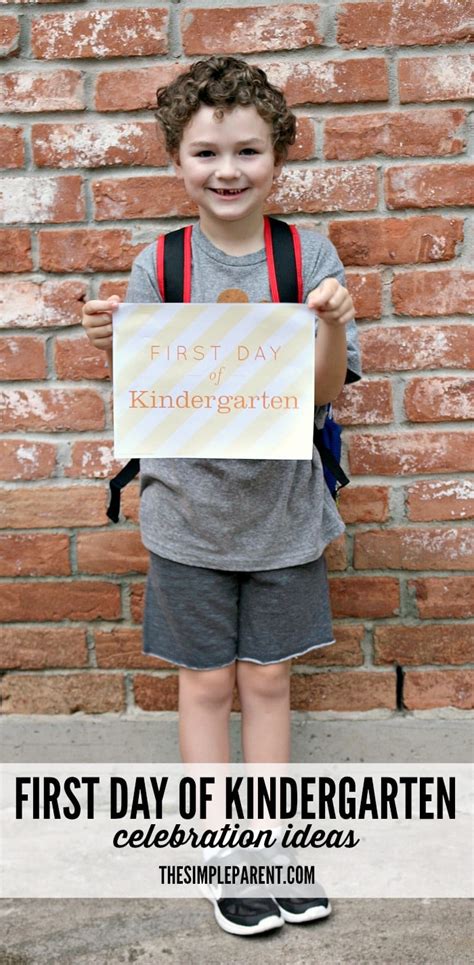 First Day Of Kindergarten Celebration Ideas The Simple First Day Of Kindergarten Ideas - First Day Of Kindergarten Ideas