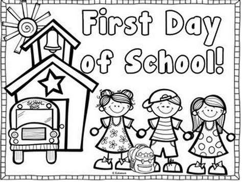 First Day Of Kindergarten Coloring Page First Day First Day Of Kindergarten Coloring Pages - First Day Of Kindergarten Coloring Pages