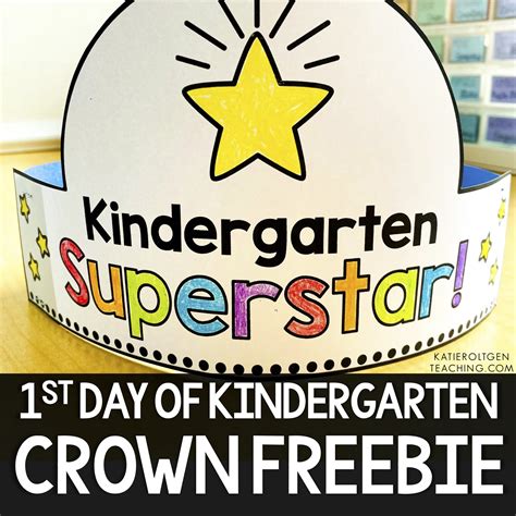 First Day Of Kindergarten Crown Hat Activities Writing Kindergarten Hats - Kindergarten Hats