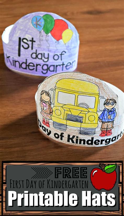 First Day Of Kindergarten Hats Simply Kinder Kindergarten Hats - Kindergarten Hats