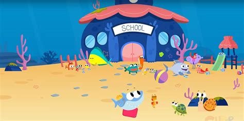 First Day Of School Finny The Shark Cartoon First Grade Cartoons - First Grade Cartoons