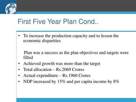 First Five Year Plan In India