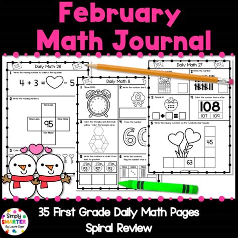 First Grade Daily Math Journal