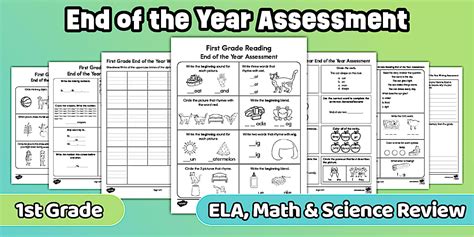 First Grade End Of Year Summer Packet