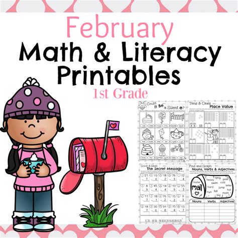 First Grade February Worksheets And Activities Freebies First Grade Work Packet - First Grade Work Packet