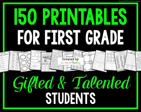 First Grade Gifted Lessons