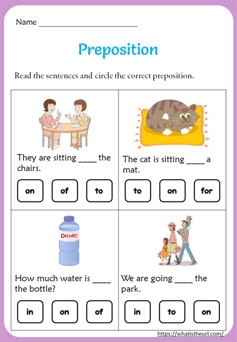 First Grade Grade 1 Prepositions Questions For Tests First Grade Prepositions Worksheet - First Grade Prepositions Worksheet