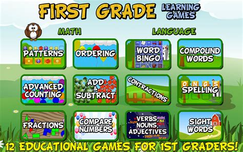 First Grade Learning Games On The App Nbsp Grade Learning - Grade Learning