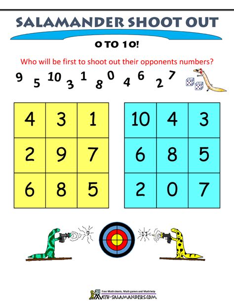 First Grade Math Games Math Salamanders Math For First Graders - Math For First Graders
