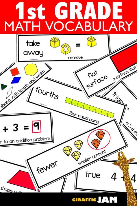 First Grade Math Vocabulary 1st Grade Math Terms 1st Grade Vocabulary Words - 1st Grade Vocabulary Words