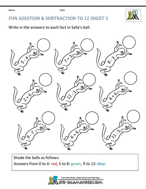 First Grade Math Worksheets Math Salamanders First Grade Math Worksheet Printable - First Grade Math Worksheet Printable