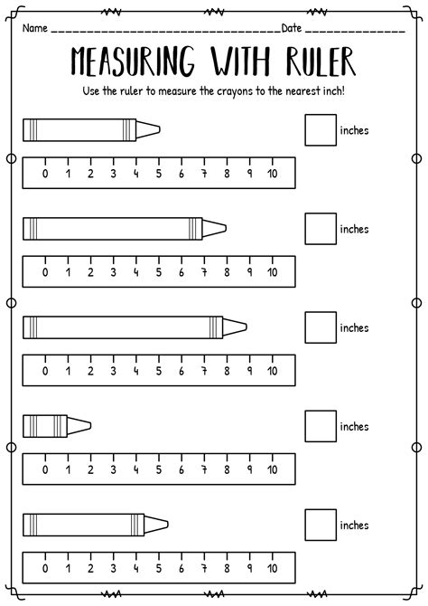 First Grade Measurement Worksheets Free Printable Measurement Measurement First Grade Worksheet  - Measurement First Grade Worksheet\