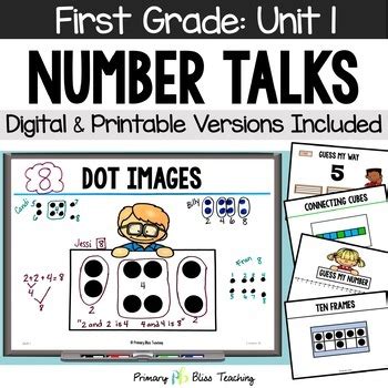 First Grade Paperless Number Talks A Yearlong Bundle Number Talks 6th Grade - Number Talks 6th Grade