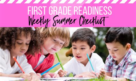 First Grade Readiness Weekly Summer Checklist Thisaveragemom First Grade Readiness Checklist - First Grade Readiness Checklist