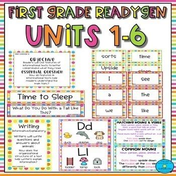 First Grade Readygen Units