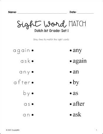 First Grade Sight Words Worksheets Readingvine Sight Word Worksheets First Grade - Sight Word Worksheets First Grade