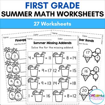 first grade summer math parent letter