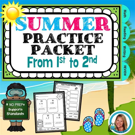 First Grade Summer Packet Summer Review Homework And First Grade Summer Packet - First Grade Summer Packet