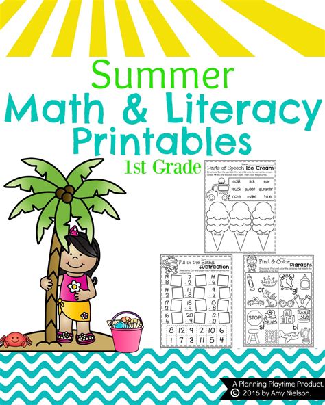 First Grade Summer Worksheets Planning Playtime Summer Worksheets For 1st Grade - Summer Worksheets For 1st Grade
